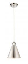 Innovations Lighting 516-1P-PN-MBC-8-PN - Berkshire - 1 Light - 8 inch - Polished Nickel - Cord hung - Mini Pendant