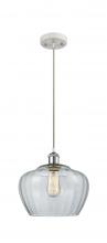 Innovations Lighting 516-1P-WPC-G92-L - Fenton - 1 Light - 11 inch - White Polished Chrome - Cord hung - Mini Pendant