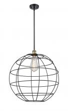 Innovations Lighting 516-1S-BAB-CE-22-BK - Lake Placid - 1 Light - 22 inch - Black Antique Brass - Mini Pendant