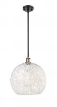 Innovations Lighting 516-1S-BAB-G1216-14WM - White Mouchette - 1 Light - 14 inch - Black Antique Brass - Pendant