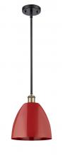 Innovations Lighting 516-1S-BAB-MBD-9-RD - Plymouth - 1 Light - 9 inch - Black Antique Brass - Pendant