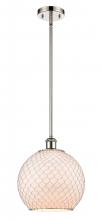 Innovations Lighting 516-1S-PN-G121-10CSN-LED - Farmhouse Chicken Wire - 1 Light - 10 inch - Polished Nickel - Mini Pendant