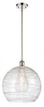 Innovations Lighting 516-1S-PN-G1213-14 - Athens Deco Swirl - 1 Light - 14 inch - Polished Nickel - Pendant