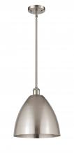 Innovations Lighting 516-1S-SN-MBD-12-SN-LED - Bristol - 1 Light - 12 inch - Brushed Satin Nickel - Pendant