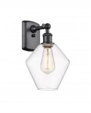 Innovations Lighting 516-1W-BK-G652-8-LED - Cindyrella - 1 Light - 8 inch - Matte Black - Sconce