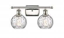 Innovations Lighting 516-2W-PN-G1215-6 - Athens Water Glass - 2 Light - 16 inch - Polished Nickel - Bath Vanity Light