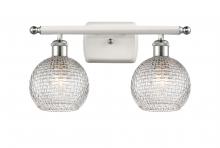 Innovations Lighting 516-2W-WPC-G122C-6CL - Athens - 2 Light - 16 inch - White Polished Chrome - Bath Vanity Light