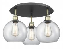 Innovations Lighting 516-3C-BAB-G122-8 - Athens - 3 Light - 20 inch - Black Antique Brass - Flush Mount