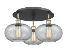 Innovations Lighting 516-3C-BAB-G247 - Gorham - 3 Light - 21 inch - Black Antique Brass - Flush Mount