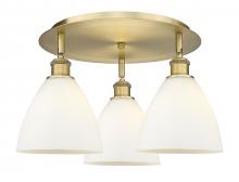 Innovations Lighting 516-3C-BB-GBD-751 - Bristol - 3 Light - 19 inch - Brushed Brass - Flush Mount