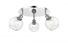 Innovations Lighting 516-3C-PC-G122-6 - Athens - 3 Light - 18 inch - Polished Chrome - Flush Mount