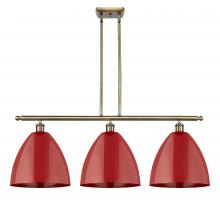 Innovations Lighting 516-3I-AB-MBD-12-RD - Plymouth - 3 Light - 39 inch - Antique Brass - Cord hung - Island Light