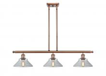 Innovations Lighting 516-3I-AC-G132-LED - Orwell - 3 Light - 36 inch - Antique Copper - Cord hung - Island Light