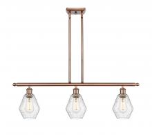 Innovations Lighting 516-3I-AC-G654-6 - Cindyrella - 3 Light - 36 inch - Antique Copper - Cord hung - Island Light