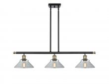 Innovations Lighting 516-3I-BAB-G132 - Orwell - 3 Light - 36 inch - Black Antique Brass - Cord hung - Island Light