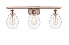 Innovations Lighting 516-3W-AC-G652-6 - Cindyrella - 3 Light - 26 inch - Antique Copper - Bath Vanity Light