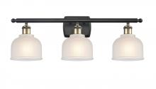 Innovations Lighting 516-3W-BAB-G411 - Dayton - 3 Light - 26 inch - Black Antique Brass - Bath Vanity Light