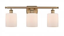 Innovations Lighting 516-3W-BB-G111 - Cobbleskill - 3 Light - 25 inch - Brushed Brass - Bath Vanity Light