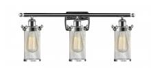 Innovations Lighting 516-3W-PC-CE219 - Bleecker - 3 Light - 24 inch - Polished Chrome - Bath Vanity Light