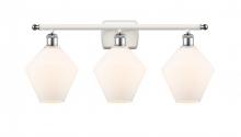  516-3W-WPC-G651-8 - Cindyrella - 3 Light - 28 inch - White Polished Chrome - Bath Vanity Light