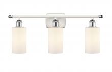 Innovations Lighting 516-3W-WPC-G801 - Clymer - 3 Light - 24 inch - White Polished Chrome - Bath Vanity Light