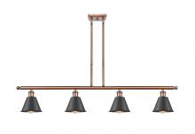 Innovations Lighting 516-4I-AC-M8-BK - Smithfield - 4 Light - 48 inch - Antique Copper - Cord hung - Island Light