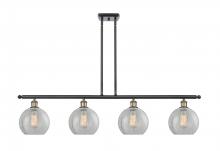 Innovations Lighting 516-4I-BAB-G125-LED - Athens - 4 Light - 48 inch - Black Antique Brass - Cord hung - Island Light