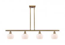 Innovations Lighting 516-4I-BB-G91-LED - Fenton - 4 Light - 48 inch - Brushed Brass - Cord hung - Island Light