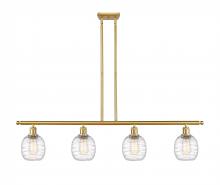 Innovations Lighting 516-4I-SG-G1013 - Belfast - 4 Light - 48 inch - Satin Gold - Cord hung - Island Light