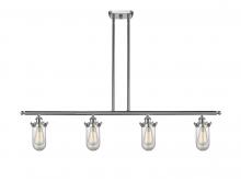 Innovations Lighting 516-4I-SN-232-CL - Kingsbury - 4 Light - 48 inch - Brushed Satin Nickel - Cord hung - Island Light