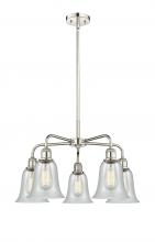 Innovations Lighting 516-5CR-PN-G2812 - Hanover - 5 Light - 24 inch - Polished Nickel - Chandelier