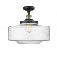 Innovations Lighting 517-1CH-BAB-G694-16 - Bridgeton - 1 Light - 12 inch - Black Antique Brass - Semi-Flush Mount