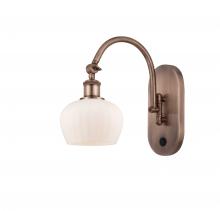 Innovations Lighting 518-1W-AC-G91 - Fenton - 1 Light - 7 inch - Antique Copper - Sconce