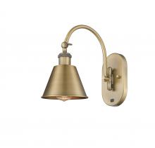 Innovations Lighting 518-1W-BB-M8 - Smithfield - 1 Light - 7 inch - Brushed Brass - Sconce