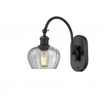 Innovations Lighting 518-1W-BK-G92 - Fenton - 1 Light - 7 inch - Matte Black - Sconce