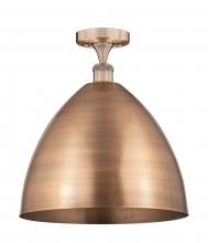 Innovations Lighting 616-1F-AC-MBD-16-AC - Bristol - 1 Light - 16 inch - Antique Copper - Semi-Flush Mount