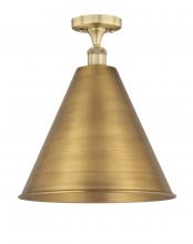 Innovations Lighting 616-1F-BB-MBC-16-BB - Berkshire - 1 Light - 16 inch - Brushed Brass - Semi-Flush Mount