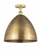 Innovations Lighting 616-1F-BB-MBD-16-BB - Bristol - 1 Light - 16 inch - Brushed Brass - Semi-Flush Mount