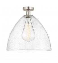 Innovations Lighting 616-1F-SN-GBD-164 - Bristol - 1 Light - 16 inch - Brushed Satin Nickel - Semi-Flush Mount