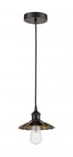 Innovations Lighting 616-1P-OB-M17-OB - Scallop - 1 Light - 8 inch - Oil Rubbed Bronze - Cord Hung - Mini Pendant