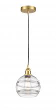 Innovations Lighting 616-1P-SG-G556-8CL - Rochester - 1 Light - 8 inch - Satin Gold - Cord hung - Mini Pendant