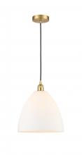 Innovations Lighting 616-1P-SG-GBD-121 - Bristol - 1 Light - 12 inch - Satin Gold - Cord hung - Mini Pendant