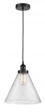 Innovations Lighting 616-1PH-BK-G44-L - Cone - 1 Light - 12 inch - Matte Black - Cord hung - Mini Pendant