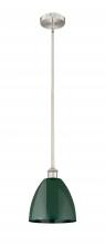 Innovations Lighting 616-1S-SN-MBD-9-GR - Plymouth - 1 Light - 9 inch - Brushed Satin Nickel - Cord hung - Mini Pendant