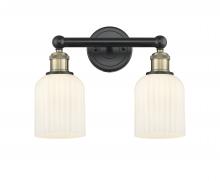 Innovations Lighting 616-2W-BAB-G559-5GWH - Bridal Veil - 2 Light - 14 inch - Black Antique Brass - Bath Vanity Light