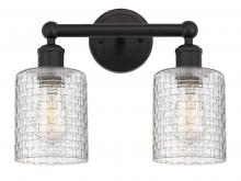 Innovations Lighting 616-2W-OB-G112C-5CL - Cobbleskill - 2 Light - 14 inch - Oil Rubbed Bronze - Bath Vanity Light