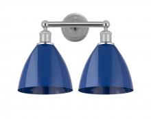 Innovations Lighting 616-2W-PC-MBD-75-BL - Plymouth - 2 Light - 17 inch - Polished Chrome - Bath Vanity Light