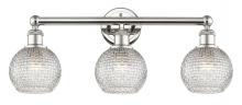 Innovations Lighting 616-3W-PN-G122C-6CL - Athens - 3 Light - 24 inch - Polished Nickel - Bath Vanity Light