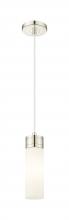 Innovations Lighting 617-1P-PN-G617-8WH - Boreas - 1 Light - 3 inch - Polished Nickel - Cord Hung - Mini Pendant