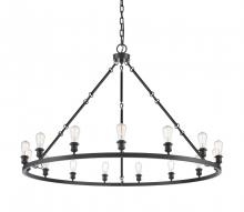 Innovations Lighting 860-BK - Saloon - 20 Light - 60 inch - Matte Black - Chain Hung - Chandelier